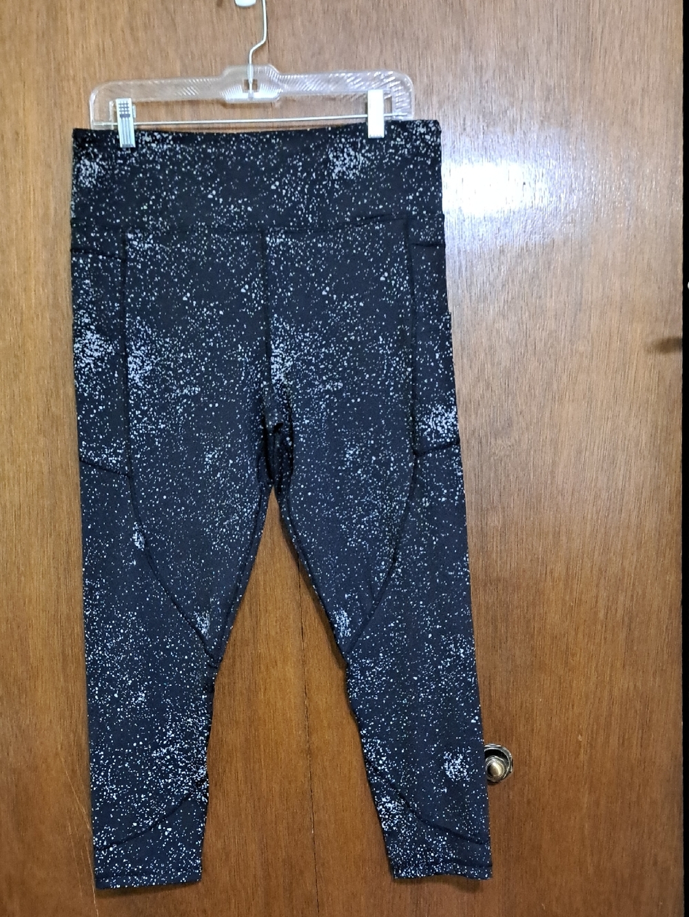 ZYIA Black Speckled Ankle Leggings